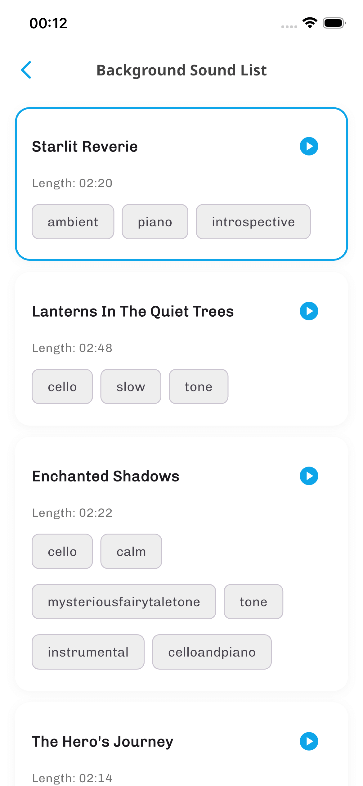DreamTales screenshot - settings
