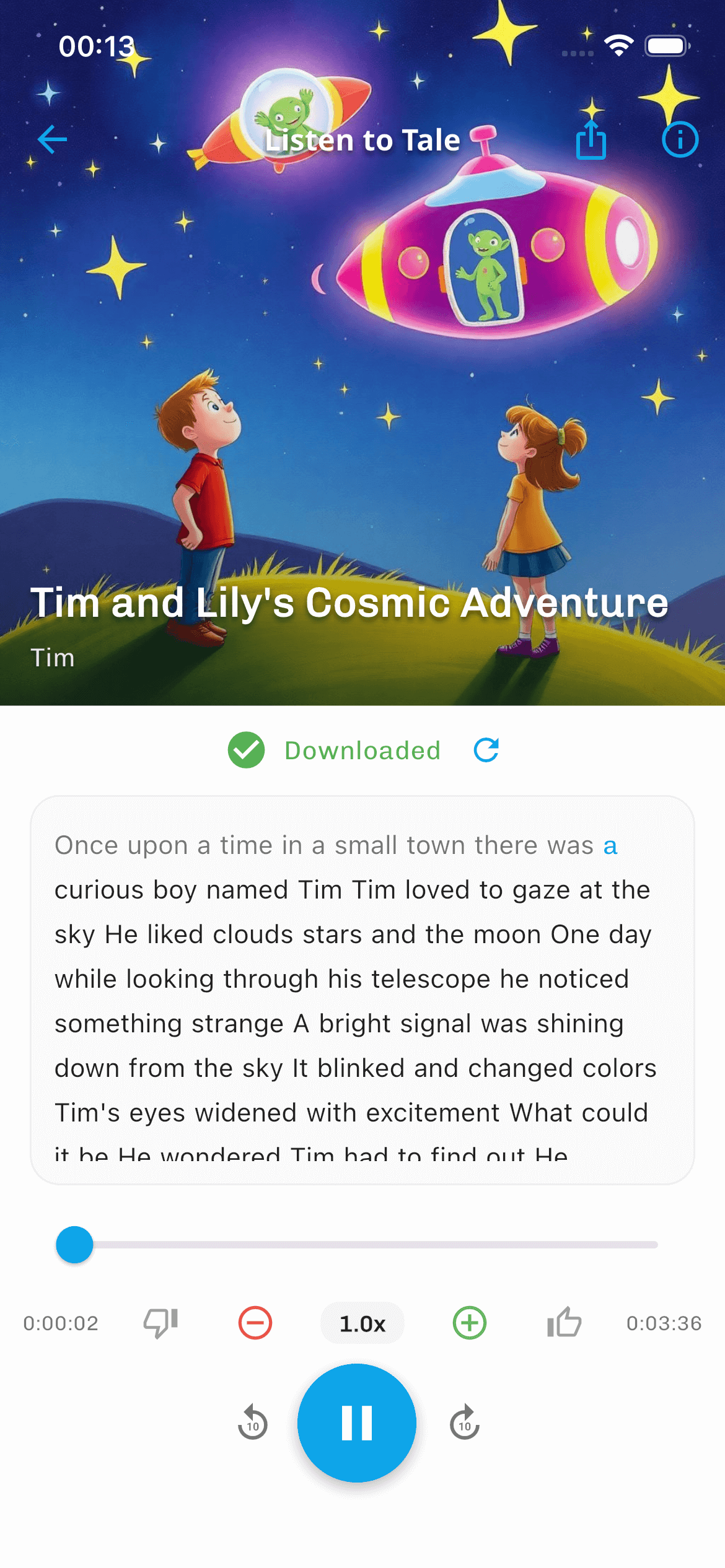 DreamTales app interface - create personalized AI bedtime stories for kids